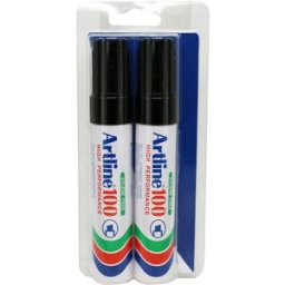 MÃ¤rkpenna Artline 100 2-pack blister svart