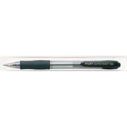 BlÃ¤ckkulpenna PILOT Super Grip Svart, medium, 1.0mm, 12st 12st