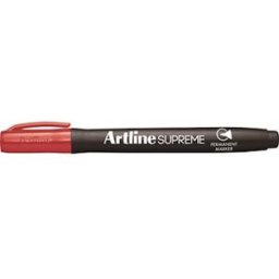 MÃ¤rkpenna ARTLINE Supreme rund 1mm rÃ¶d 12st