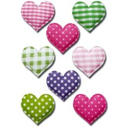 Herma stickers Magic hjÃ¤rtan av tyg (1) 10st