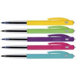BlÃ¤ckkulpenna BIC Clic M10 Ultracolors Medium BlÃ¥, 1.0mm, 50st 50st