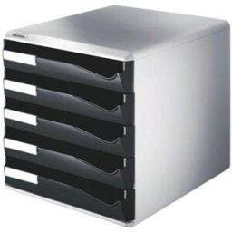 Blankettfack LEITZ 5 fack svart/grÃ¥