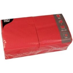 Servett 1-lags 33x33cm rÃ¶d 500/fp