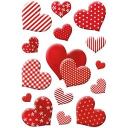 Herma stickers Decor hjÃ¤rtan blomstrande (3) 10st