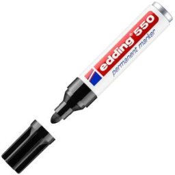 MÃ¤rkpenna Edding 550 Svart, permanent, konisk, 10st 10st
