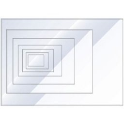 Plastfodral A7, prÃ¤glad, Ã¶ppen kortsida, 0,12mm, 200st 200st