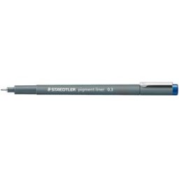 staedtler pigment liner 0,3mm blÃ¥ 10st