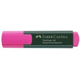 Ãverstrykningspenna FABER-CASTELL Textliner 48 Rosa, 10st 10st