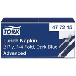 Servett TORK Lunch 2-lags mÃ¶rkblÃ¥ 200/fp