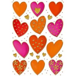 Herma stickers Decor hjÃ¤rtan (2) 10st