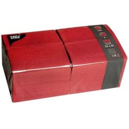 Servett 3-lags 33x33cm vinrÃ¶d 250/fp