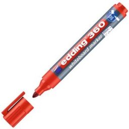 Whiteboardpenna EDDING 360 RÃ¶d, torksÃ¤ker, konisk, 10st 10st