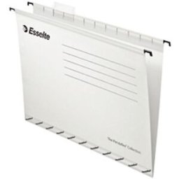HÃ¤ngmappar Esselte A4 345x240mm vit 25/fp