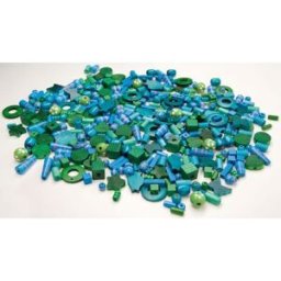 TrÃ¤pÃ¤rlor mix blÃ¥/grÃ¶n 250gr ca 600st