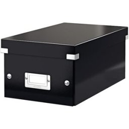 FÃ¶rvaringslÃ¥da DVD Click & Store Svart, 206x147x352mm