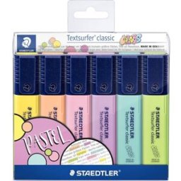 Ãverstrykningspenna Textsurfer pastellfÃ¤rger ass (6)