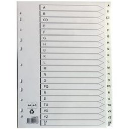 Plastregister A4 A-Ã vit