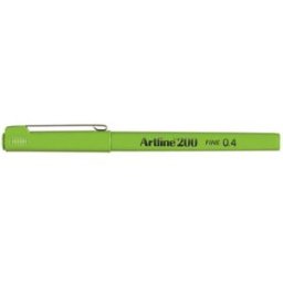 Fineliner Artline 200 Fine 0.4 gulgrÃ¶n 12st