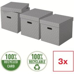 FÃ¶rvaringsbox Esselte Home kub grÃ¥ (3)