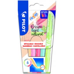 Frixion Light Natural Ã¶verstr medium (6) 12st