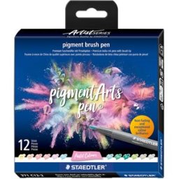pigment brush penna PastellfÃ¤rger 12 st 10st