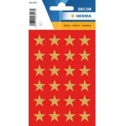Herma stickers Decor stjÃ¤rna guld (3) 10st