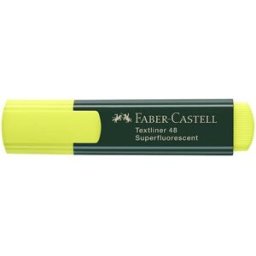 Ãverstrykningspenna FABER-CASTELL Textliner 48 Gul, 10st 10st
