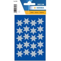 Herma stickers Decor stjÃ¤rna Ã¸21 silver (3) 10st