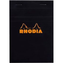 Rhodia head stapled pad black NÂ°13 squar 10st