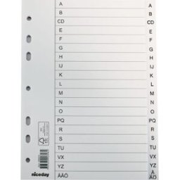 PÃ¤rmregister papper A5 A-Ã 10st