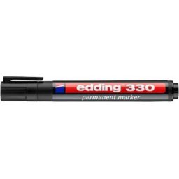 MÃ¤rkpenna Edding 330 Svart, sned, 1-5mm, 10st 10st