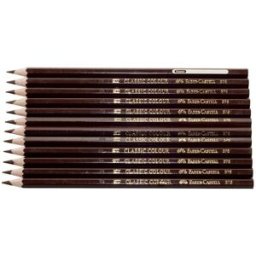 FÃ¤rgpenna Faber-Castell Brun, 12/fp