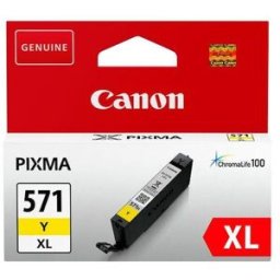 BlÃ¤ckpatron CANON CLI-571XL gul