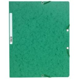 Gummibandsmapp u.kl. EXACOMPTA A4 grÃ¶n