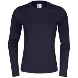 T-shirt LÃ 141019 GOTS dam marin S