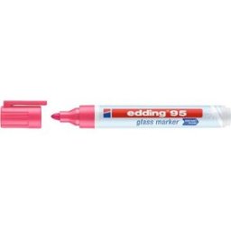 MÃ¤rkpenna glastavla EDDING 95 rosa 10st