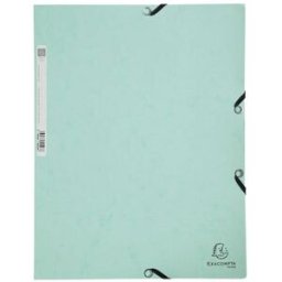 Gummibandsmapp EXACOMPTA 3kl A4 mintgrÃ¶n