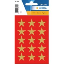 Herma stickers Decor stjÃ¤rna guld (3) 10st