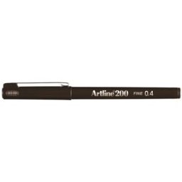 Fineliner Artline 200 Fine 0.4 mÃ¶rkbrun 12st