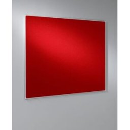 Anslagstavla Exklusiv Textil RÃ¶d, aluminiumram, 1500x1200mm