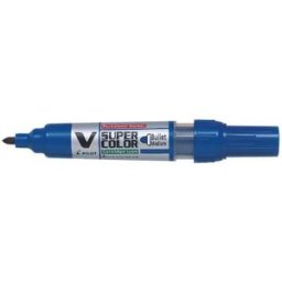 MÃ¤rkpenna PILOT V Super Color rund blÃ¥ 10st