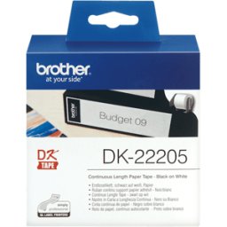 Etiketter BROTHER LÃ¶pande bred tejp DK-22205, 62mm x 30m