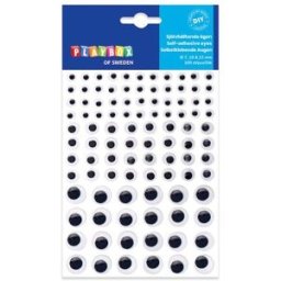 PlastÃ¶gon PET svart/vit 100/fp