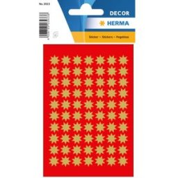 Herma stickers Decor stjÃ¤rna Ã¸10 guld (3) 10st