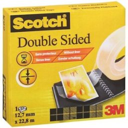 DubbelhÃ¤ftande Tejp Scotch, 12,7 mm x 22,8 m