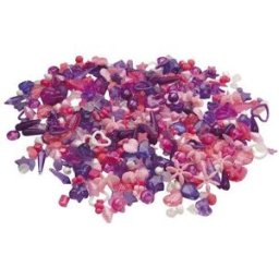 PlastpÃ¤rlor Mix Lila/Rosa, 1000/fp