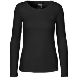 T-shirt LÃ O81050 GOTS dam svart XL
