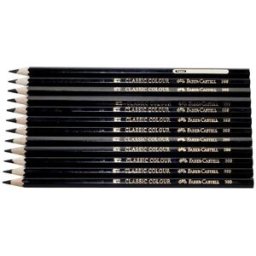 FÃ¤rgpenna Faber-Castell Svart, 12/fp