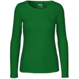T-shirt LÃ O81050 GOTS dam grÃ¶n M