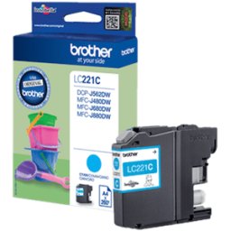 Brother LC221C - Cyan - original - blÃ¤ckpatron